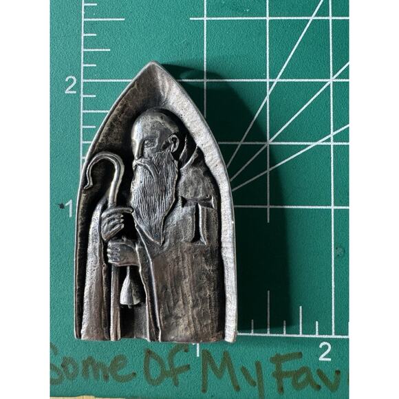 James Avery Retired RARE Sterling Silver Large Saint Anthony Pendant 2 1/4” HTF! - Picture 10 of 10